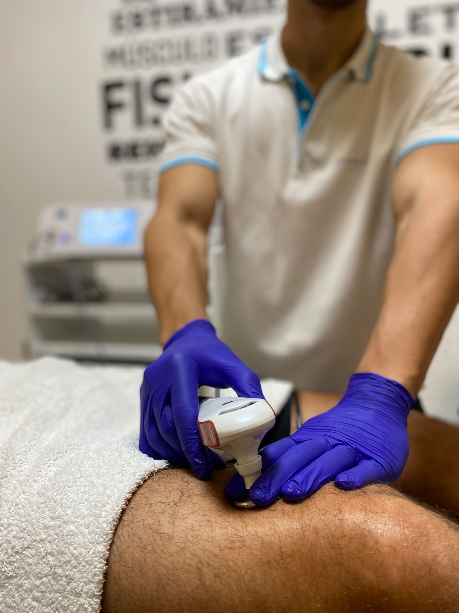 Aplicación de radiofrecuencia en FisioEnForma